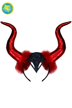 CERCHIETTO FRONTINO CON CORNA DA DIAVOLESSA